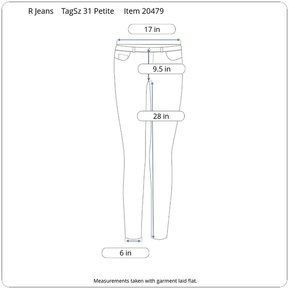 R Jeans Jeans Womens 31P Dark Wash Skinny Stretchy Faux Zip Pockets Side Panels - Picture 6 of 8